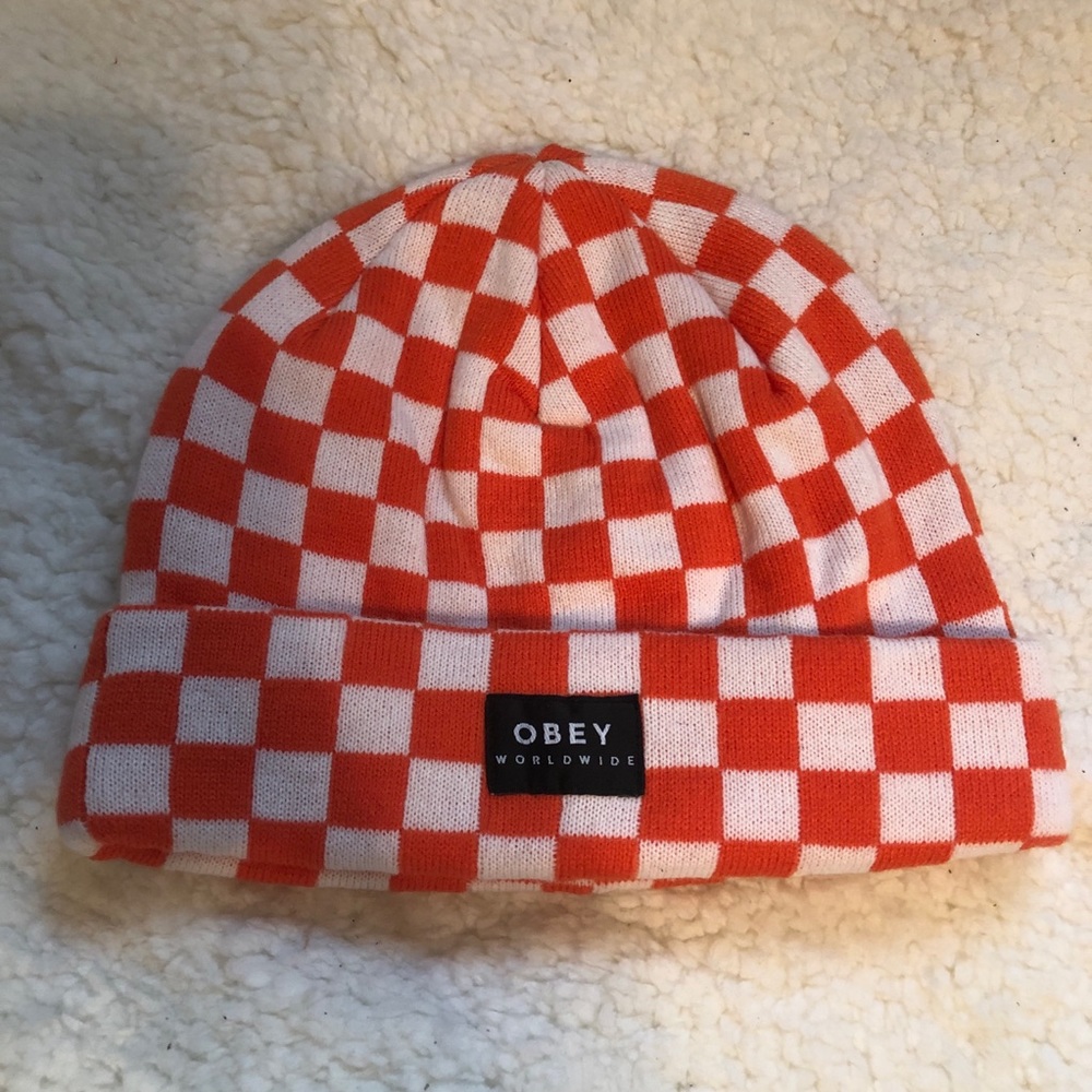 Obey Checkered Beanie